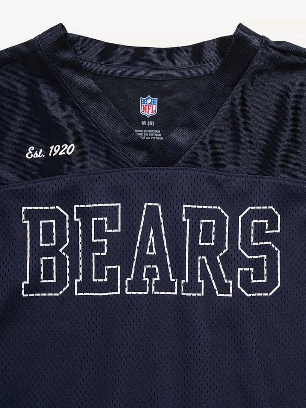 Kids Navy 'Bears' Football Jersey - Navy & Orange